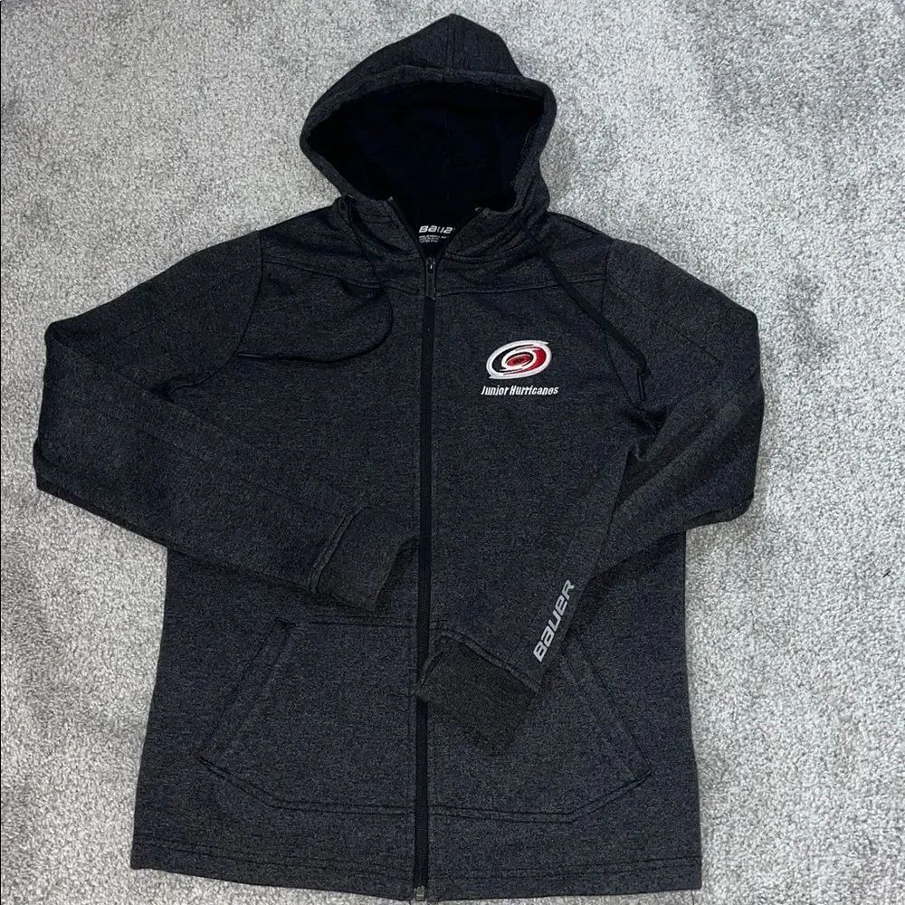 Carolina Junior Hurricanes Team NHL Training Hooded hoodie sweatshirt Jacket M